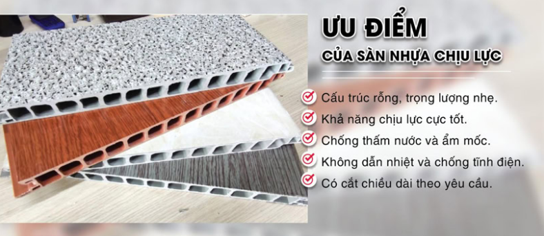 Ưu điểm của sàn nhựa chịu lực