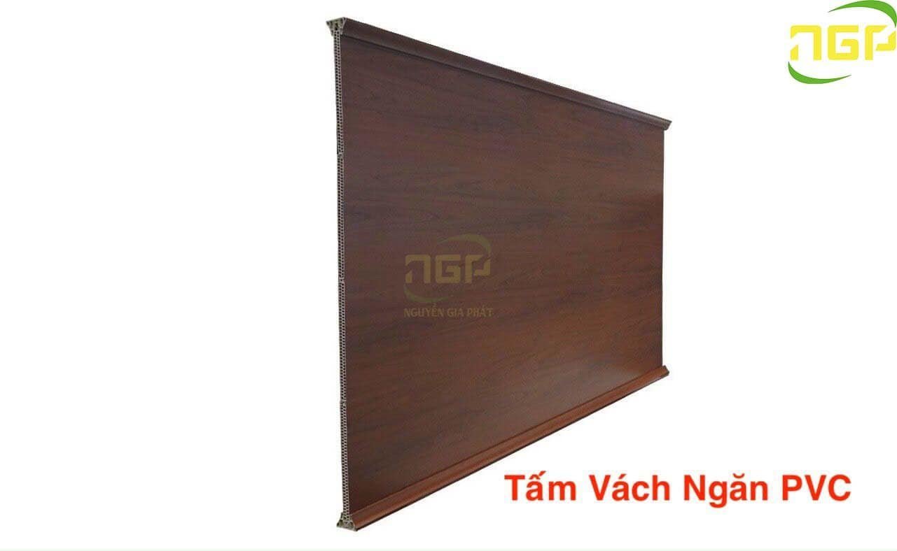 Vách ngăn nhựa giả gỗ 2 mặt