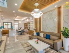 Đá nhựa hoa cương kết hợp lam sóng