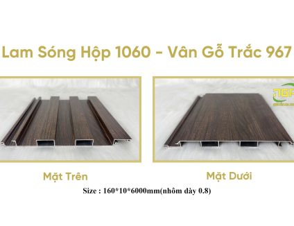 LAM SÓNG HỘP 1060 VÂN GỖ TRẮC 967
