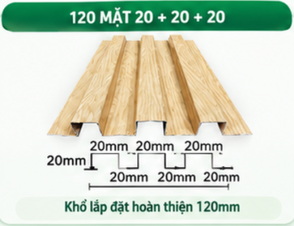 Tấm Nhôm 120 Mặt 20-20-20