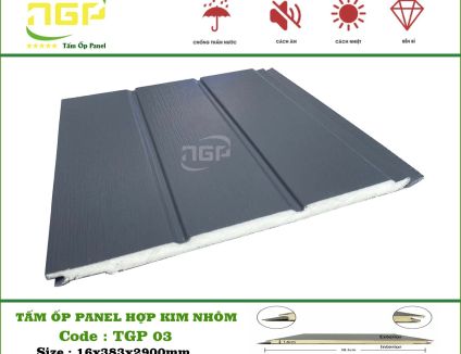 TẤM PANER HỢP KIM NHÔM LÕI XỐP - TÔN LÕI XỐP TGP03