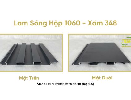 LÀM SÓNG HỘP 1060 XÁM 348