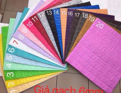 XỐP DÁN TƯỜNG GIẢ GẠCH 6MM