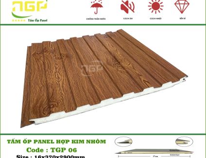 TẤM PANER HỢP KIM NHÔM LÕI XỐP - TÔN LÕI XỐP TGP06