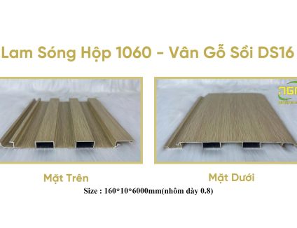 LAM SÓNG HỘP 1060 VÂN GỖ SỒI DS16