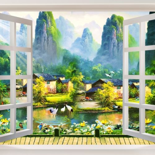 TRANH CỬA SỔ 3D