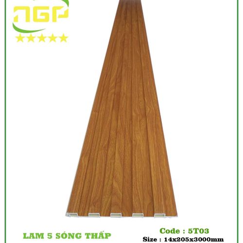 Lam Gỗ Nhựa Ốp Tường Ốp Trần ZC5T03