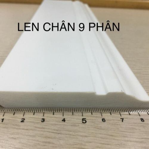 Phào chỉ  PS trắng trơn bản 9 cm