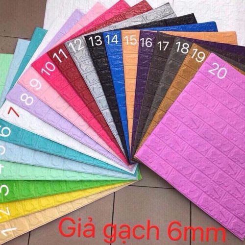 XỐP DÁN TƯỜNG GIẢ GẠCH 6MM