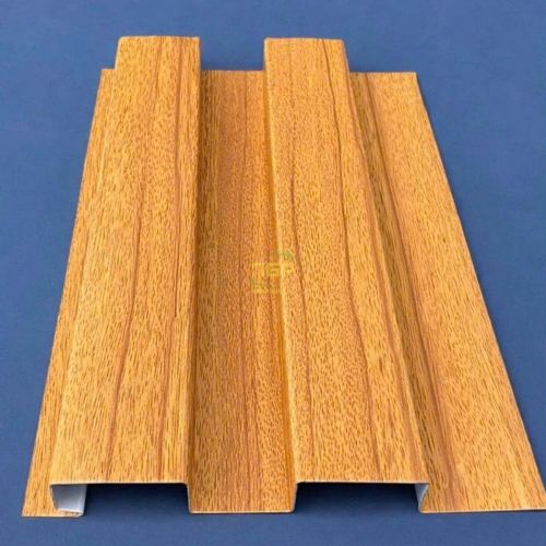 TRẦN NHÔM 2 SÓNG E150 X3 VÂN GỖ LIM