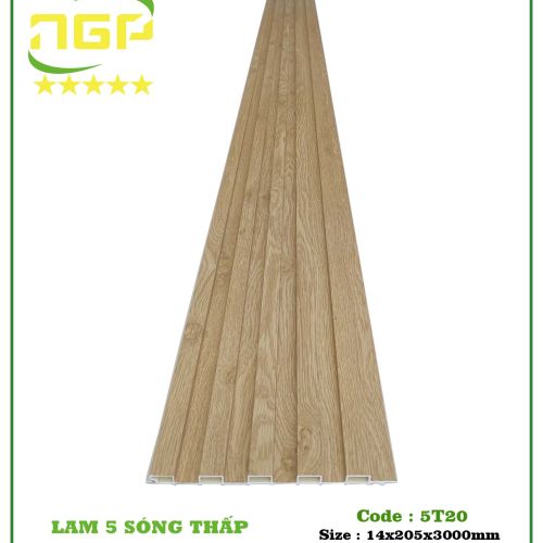 Lam Gỗ Nhựa Ốp Tường Ốp Trần ZC5T20