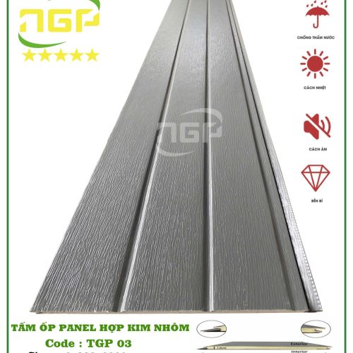 TẤM PANER HỢP KIM NHÔM LÕI XỐP - TÔN LÕI XỐP 8TGP03